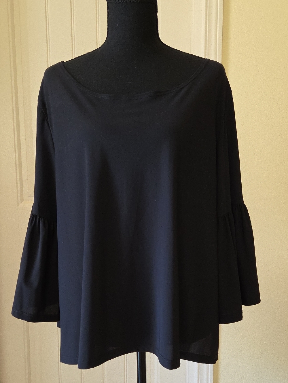 Bryn Walker Frida Baby Doll Top, Black, Size XL
